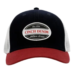 Cinch® Men's Navy & Red Mid Profile Trucker Cap MCC0511010