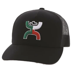 Hooey Boquillas Black 5 Panel Mid Profile Hat 1909T-BK