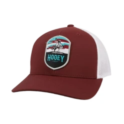 Hooey Men's "Cheyenne" Maroon And White Hat 2144T-MAWH