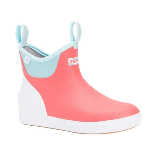 XTRATUF Ladies Yulex Ankle Deck Eco Coral Pull On Boots XWAB-7EC 3 XTRATUF Ladies Yulex Ankle Deck Eco Coral Pull On Boots XWAB-7EC
