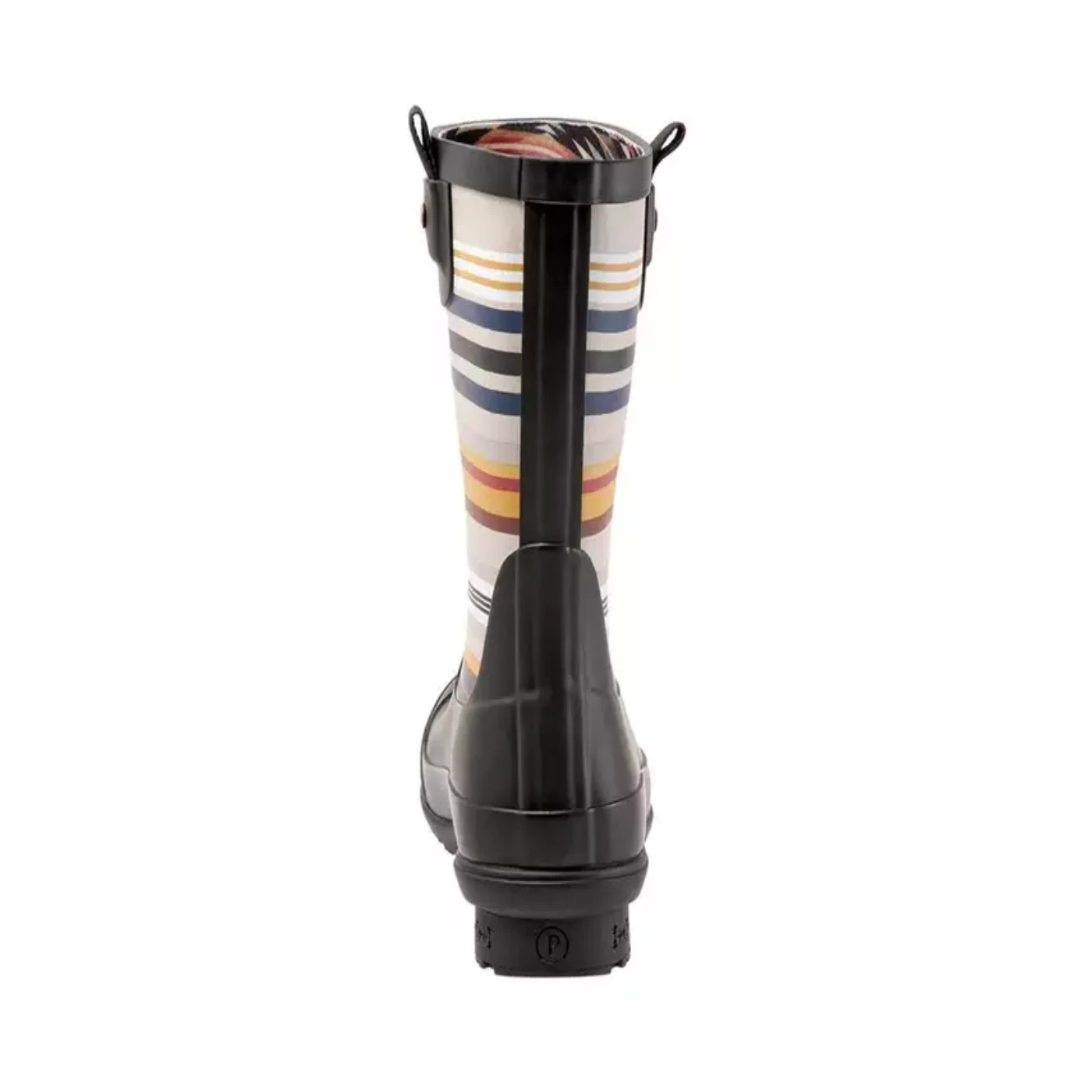 Pendleton® Ladies Bridger Stripe Black Mid Rain Boots PW2280-001 8 Pendleton® Ladies Bridger Stripe Black Mid Rain Boots PW2280-001 - Image 6