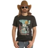 Rock & Roll® Unisex "Pow Pow" Dale Brisby Black T-Shirt RRUT21R069-01 -Ariat RRUT21R069 01