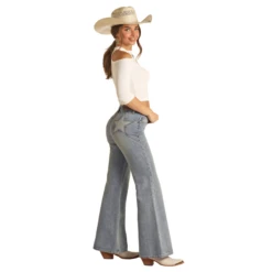 Rock & Roll Denim® Ladies Star Back Flare Jeans RRWD6HR0SO-204 7 Rock & Roll Denim® Ladies Star Back Flare Jeans RRWD6HR0SO-204 -Ariat RRWD6HR0SO 204 2