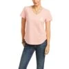 Ariat Ladies Gone West Blush Pink T-Shirt 10036163 1 Ariat Ladies Gone West Blush Pink T-Shirt 10036163 -Ariat S21 WMS WEST 10036163 front
