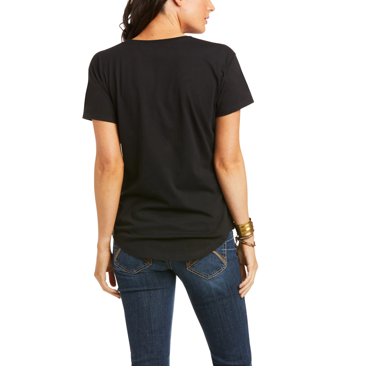 Ariat Ladies Viva Mexico Screen Print Logo Black T-Shirt 10036634 4 Ariat Ladies Viva Mexico Screen Print Logo Black T-Shirt 10036634 - Image 2