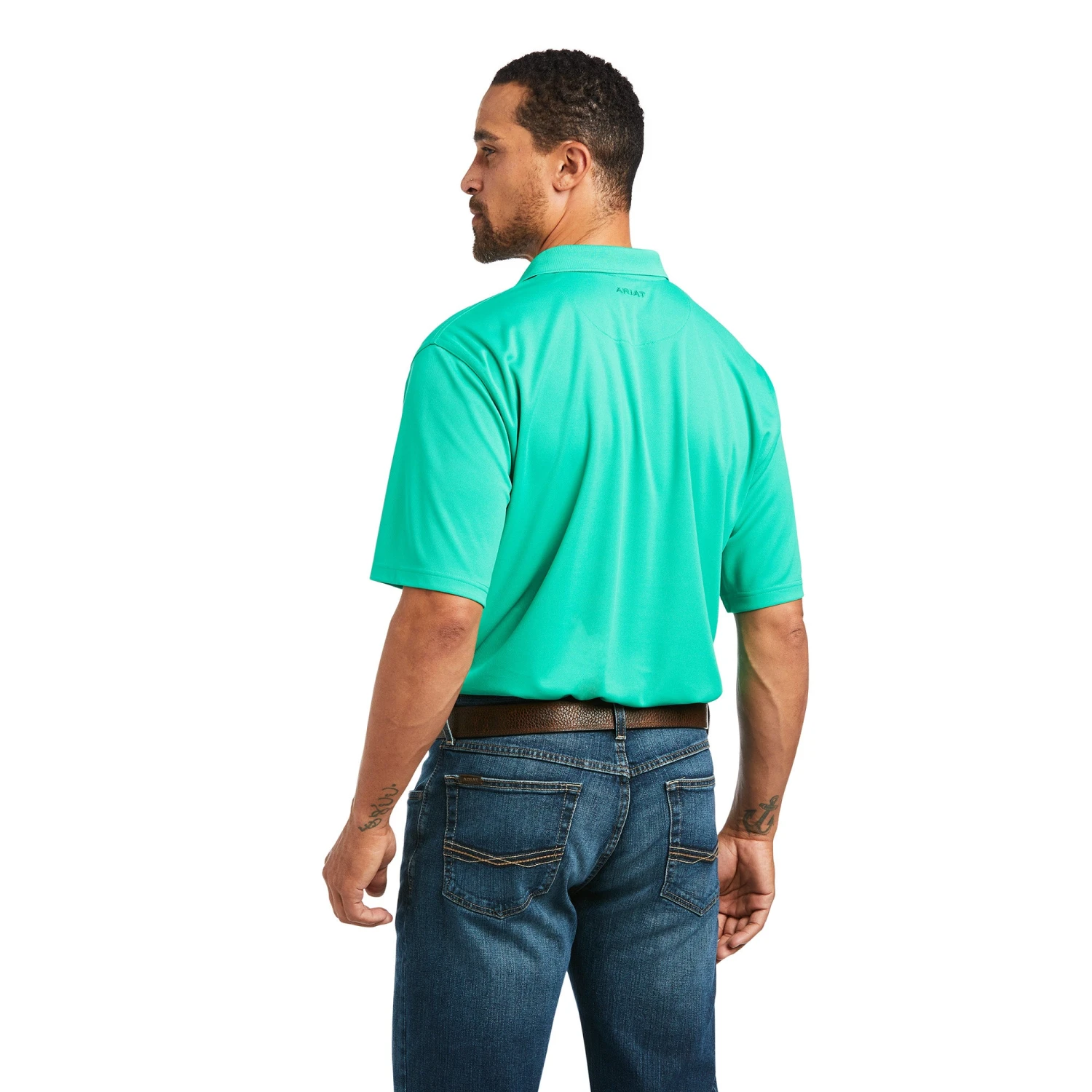 Ariat Men's TEK Mint Polo Short Sleeve Shirt 10039379 4 Ariat Men's TEK Mint Polo Short Sleeve Shirt 10039379 - Image 2