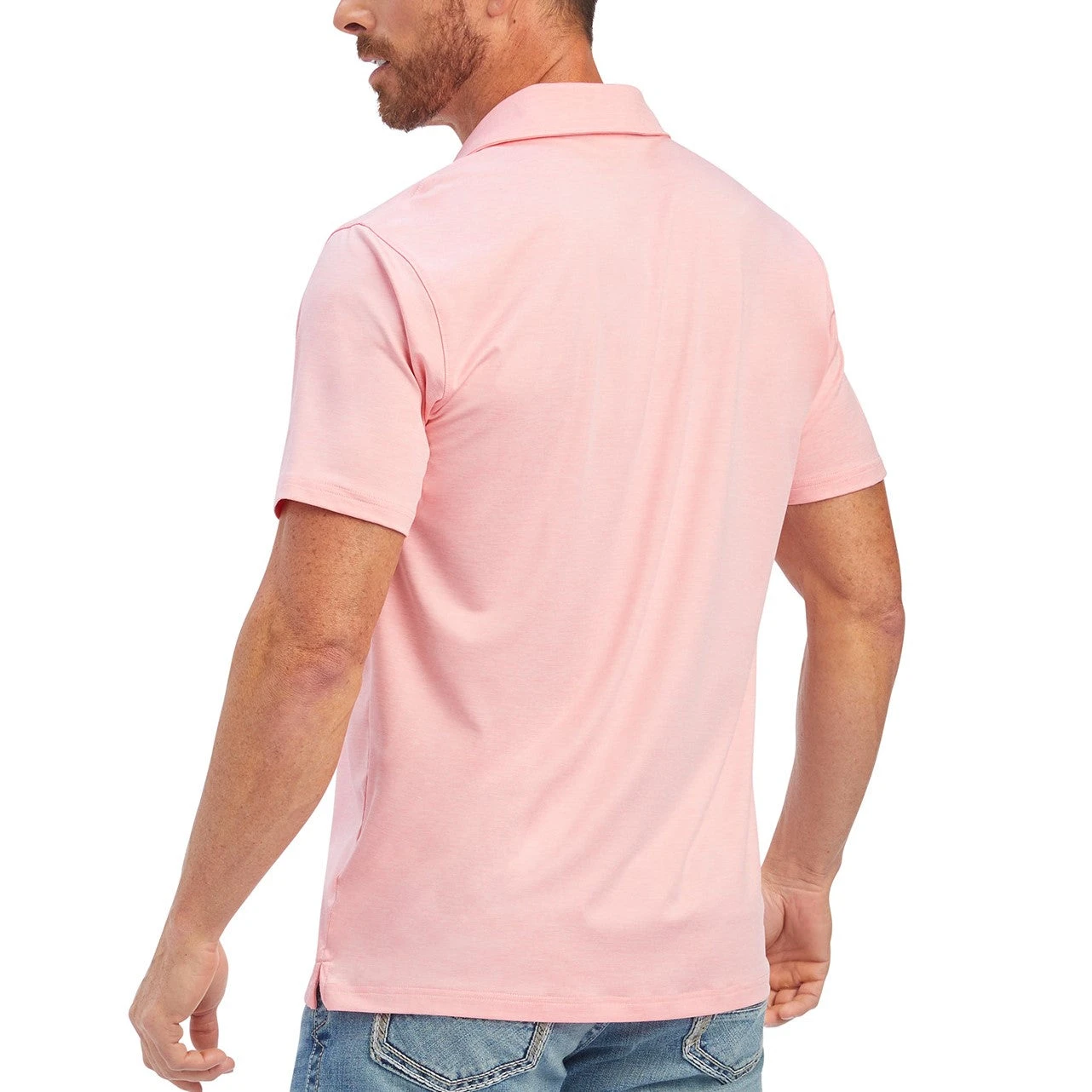 Ariat Men's Charger 2.0 Fitted Peony Polo Short Sleeve Shirt 10039549 4 Ariat Men's Charger 2.0 Fitted Peony Polo Short Sleeve Shirt 10039549 - Image 2