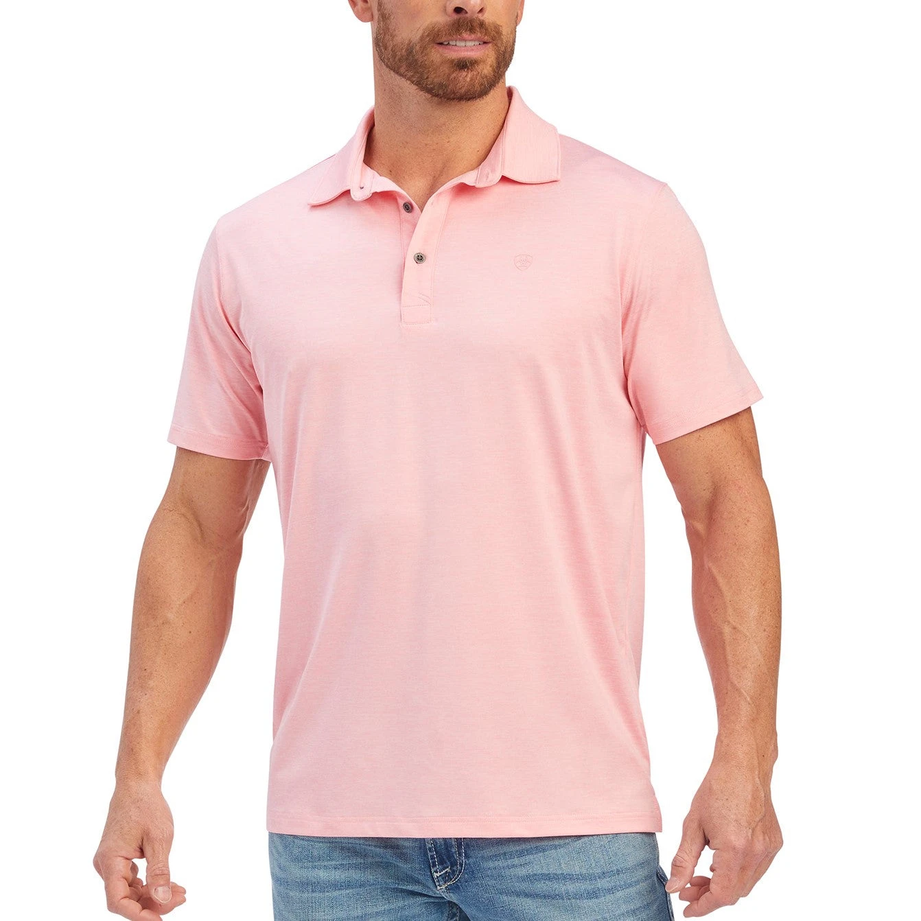 Ariat Men's Charger 2.0 Fitted Peony Polo Short Sleeve Shirt 10039549 3 Ariat Men's Charger 2.0 Fitted Peony Polo Short Sleeve Shirt 10039549