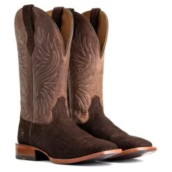 Ariat Men's Circuit Rockridge Dark Coffee & Conch Tan Boots 10040241 15 Ariat Men's Circuit Rockridge Dark Coffee & Conch Tan Boots 10040241 -Ariat S22 MNS WEST 10040241 pair