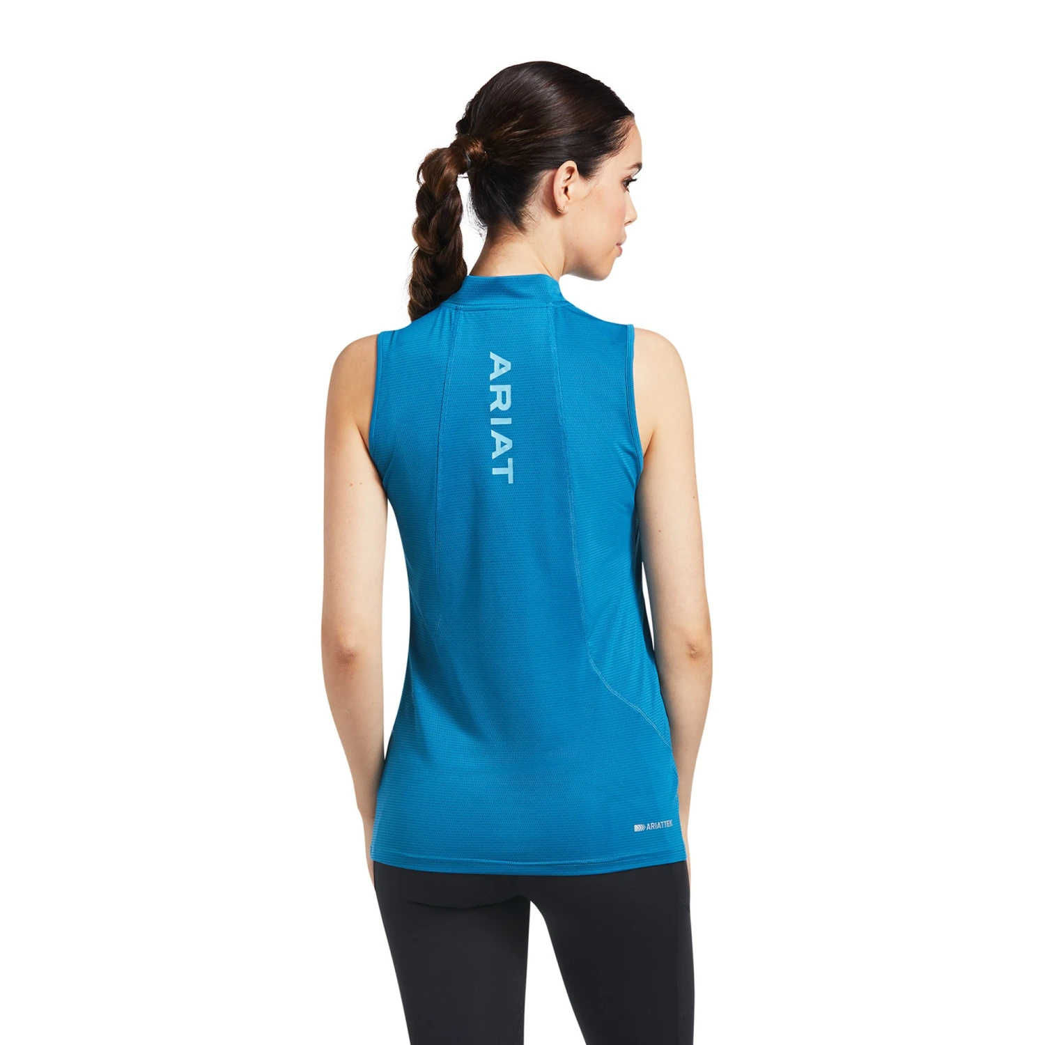 Ariat® Ladies Hailey 1/4 Zip Saxony Blue Baselayer Shrirt 10039191 4 Ariat® Ladies Hailey 1/4 Zip Saxony Blue Baselayer Shrirt 10039191 - Image 2