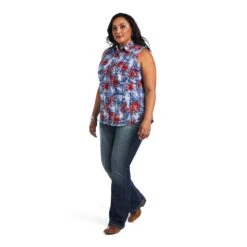 Ariat Ladies REAL Billie Jean Tropic Plaid Shirt 10040614 15 Ariat Ladies REAL Billie Jean Tropic Plaid Shirt 10040614 -Ariat S22 WMS WEST 10040614 full plus