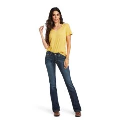 Ariat Ladies Vicky R.E.A.L™ Denim Boot Cut Jeans 10040798 -Ariat S22 WMS WEST 10040798 full