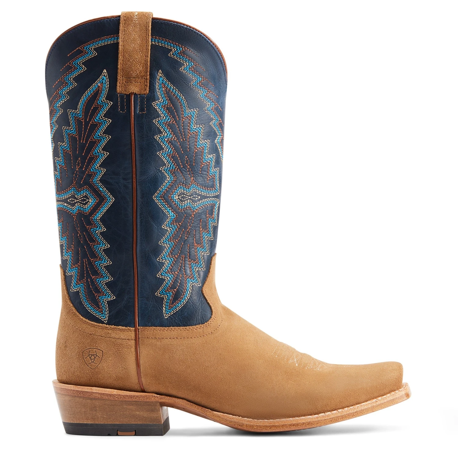 Ariat® Men'sFuturity Showman Dijon Roughout & NavyWestern Boots 10044499 6 Ariat® Men'sFuturity Showman Dijon Roughout & NavyWestern Boots 10044499 - Image 4