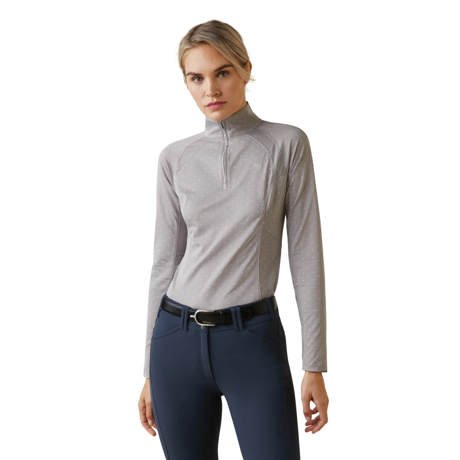 Ariat® Ladies Sunstopper 2.0 Silver Sconce Dot Baselayer 10043597 3 Ariat® Ladies Sunstopper 2.0 Silver Sconce Dot Baselayer 10043597