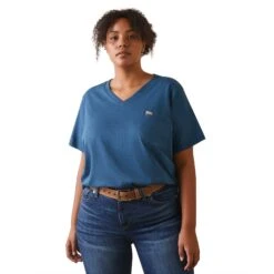 Ariat® Ladies Rebar CottonStrong Key Largo USA Flag T-Shirt 10043846