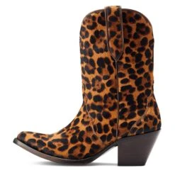 Ariat® Ladies Bandida Leopard Hair On Western Boots 10044393 11 Ariat® Ladies Bandida Leopard Hair On Western Boots 10044393 -Ariat S23 WMS WEST 10044393 side