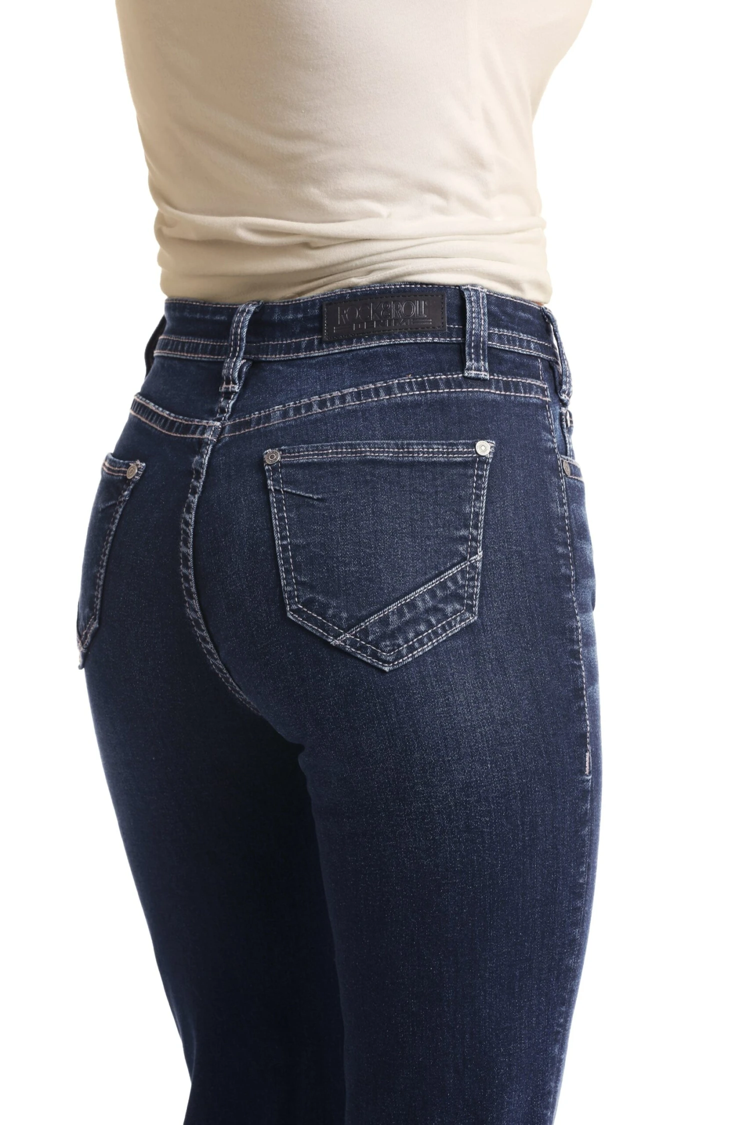 Rock & Roll Denim High Rise Trouser Extra Stretch Jeans W8H4165 6 Rock & Roll Denim High Rise Trouser Extra Stretch Jeans W8H4165 - Image 4