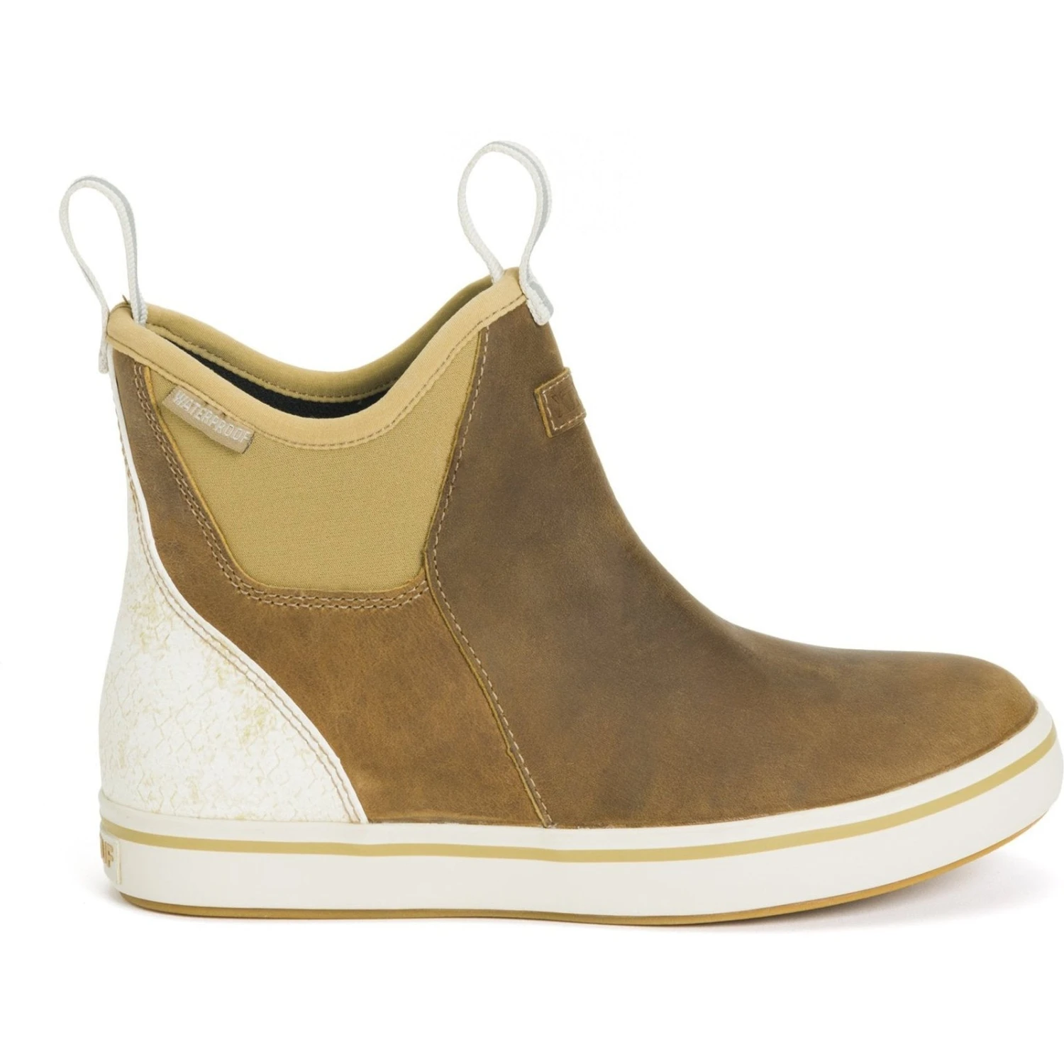 XTRATUF Ladies 6" Tan Leather Ankle Deck Waterproof Boots XWAL-901 6 XTRATUF Ladies 6" Tan Leather Ankle Deck Waterproof Boots XWAL-901 - Image 4