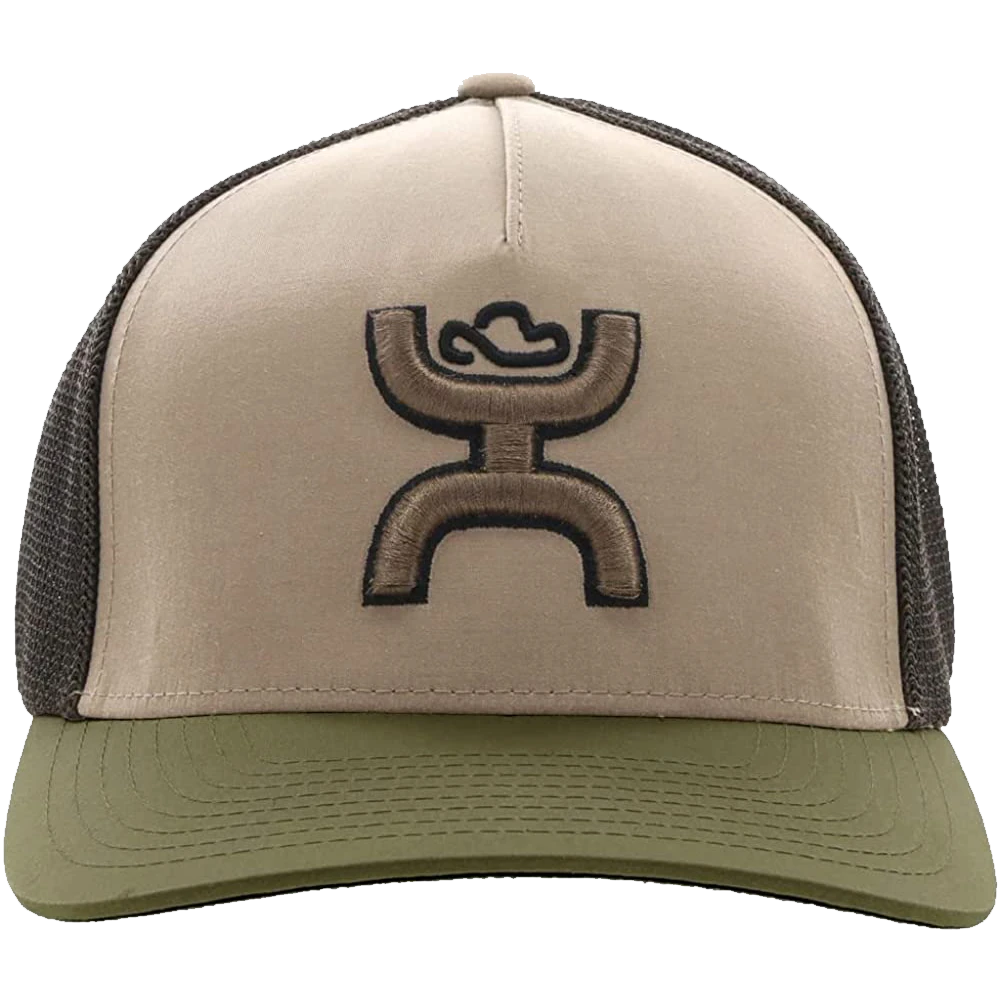 Hooey® Men's Coach 5-panel Tan & Brown Flexfit Cap 2212TNBR 5 Hooey® Men's Coach 5-panel Tan & Brown Flexfit Cap 2212TNBR - Image 3