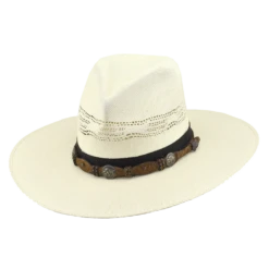 Justin Men's Freestone Bent Rail Bangora Straw Western Hat JS104FFRES
