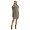 Panhandle Ladies Short Sleeve Popover Olive Dress WLWRD1RZIH 2 Panhandle Ladies Short Sleeve Popover Olive Dress WLWRD1RZIH -Ariat jnkjkjhk