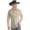 Rock & Roll Men's Aztec Poplin Rodeo Print Snap Shirt RRMSOSRZ11-12 2 Rock & Roll Men's Aztec Poplin Rodeo Print Snap Shirt RRMSOSRZ11-12 -Ariat rz11 12