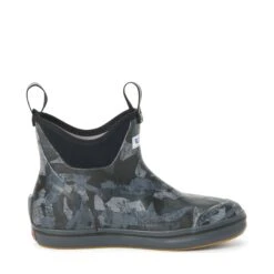 XTRATUF Ladies Black Camo Ankle Deck Boots XWAB-002 9 XTRATUF Ladies Black Camo Ankle Deck Boots XWAB-002 -Ariat xwab 002 Left
